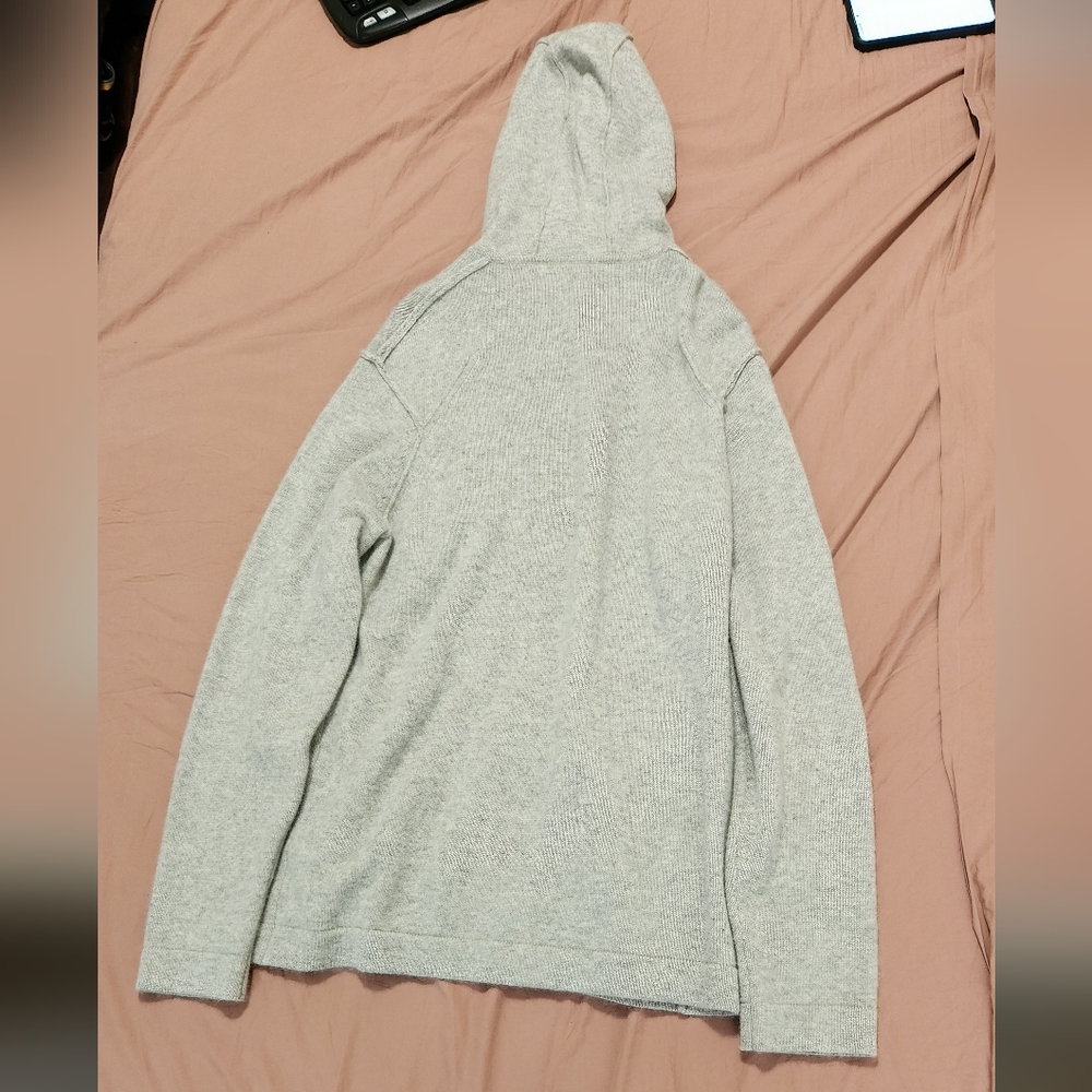 Mens naked cashmere zip up hoodie - Picture 4 of 6